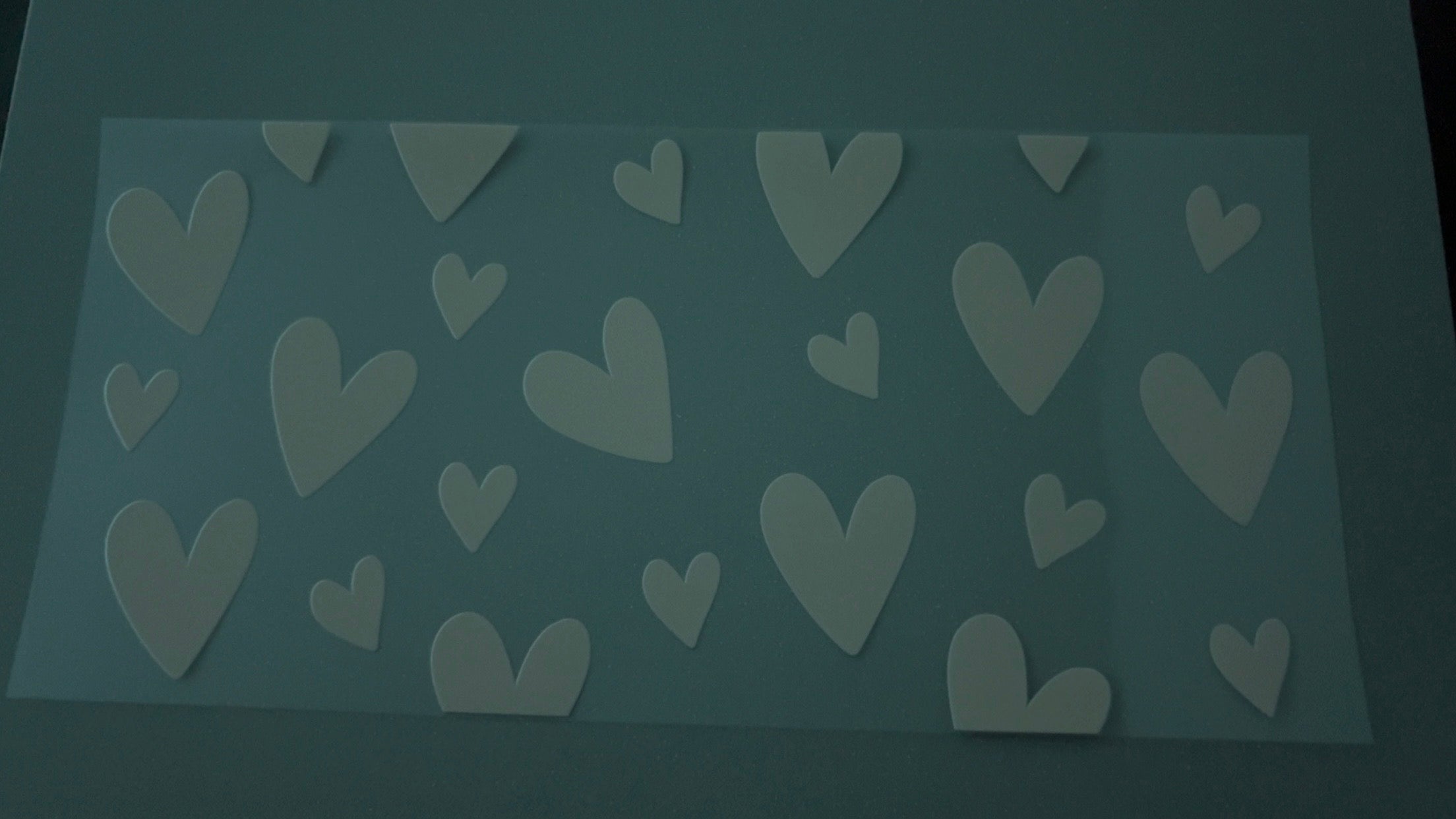 White hearts