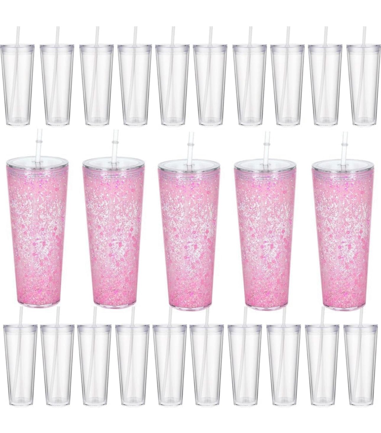 24 ounce acrylic clear lid