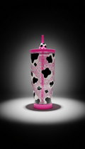 Snowglobe Tumbler With Cow Glitter